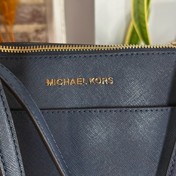 Michael Kors Ciara Navy Tote - Picture 6 of 17